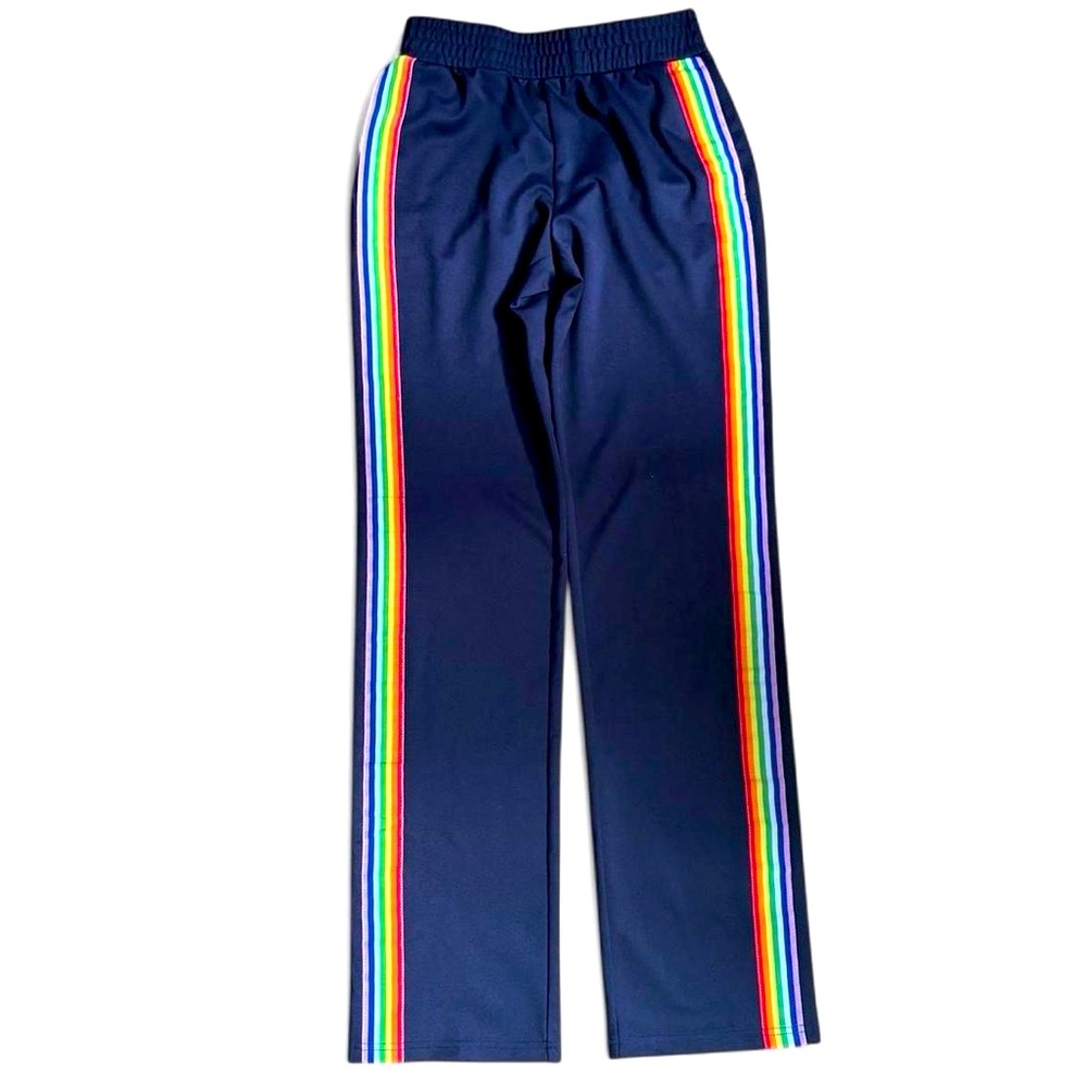 Bloomingdales Exclusive Sunset + Spring Rainbow Stripe Track Pants